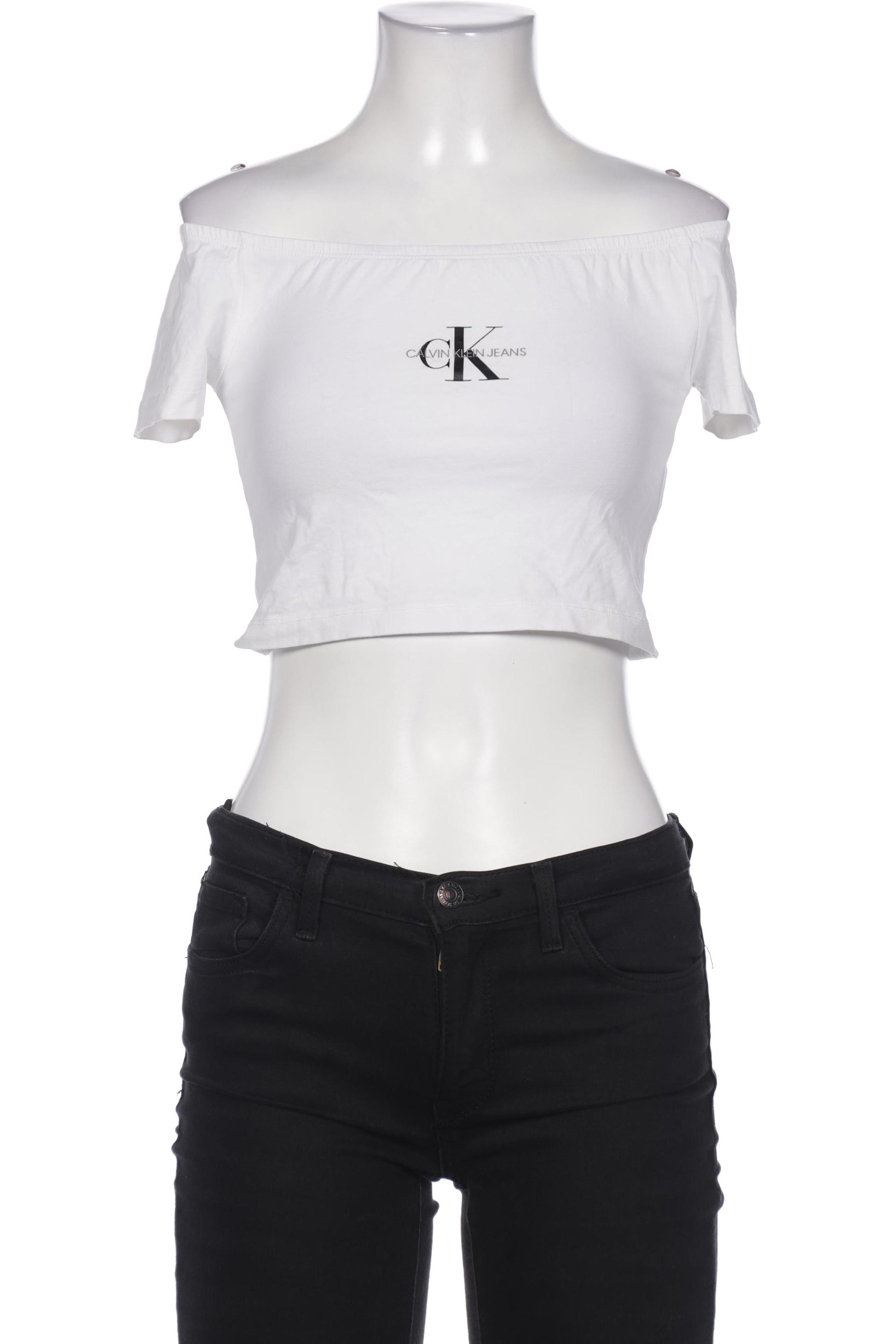 

Calvin Klein Jeans Damen T-Shirt, weiß, Gr. 36