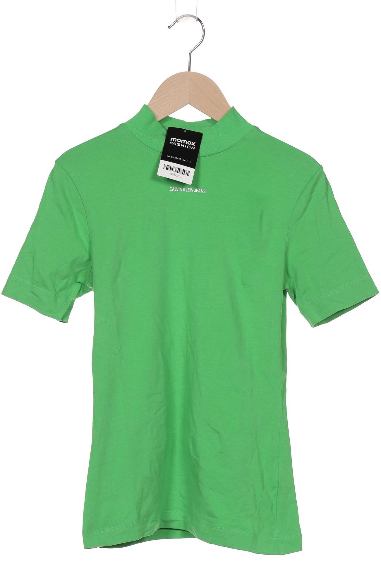 

Calvin Klein Jeans Damen T-Shirt, grün, Gr. 34