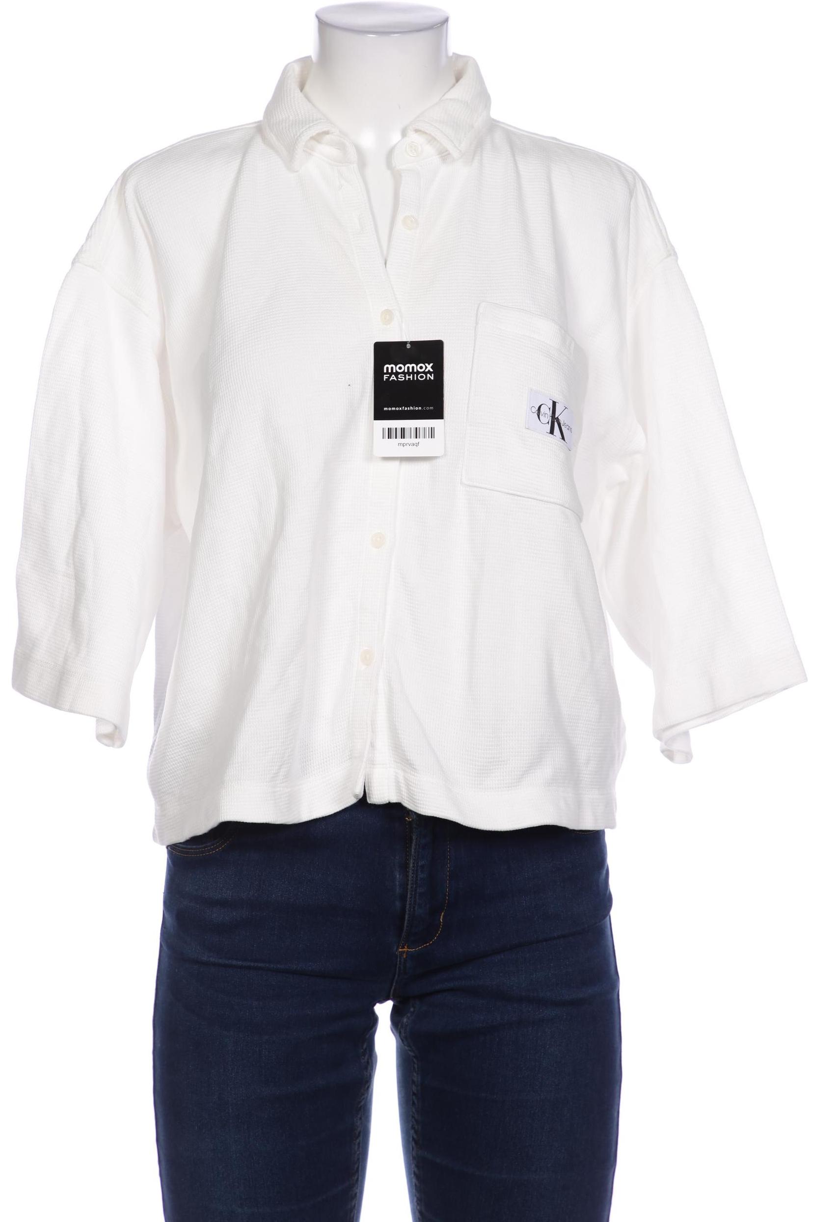 

Calvin Klein Jeans Damen Bluse, weiß, Gr. 38