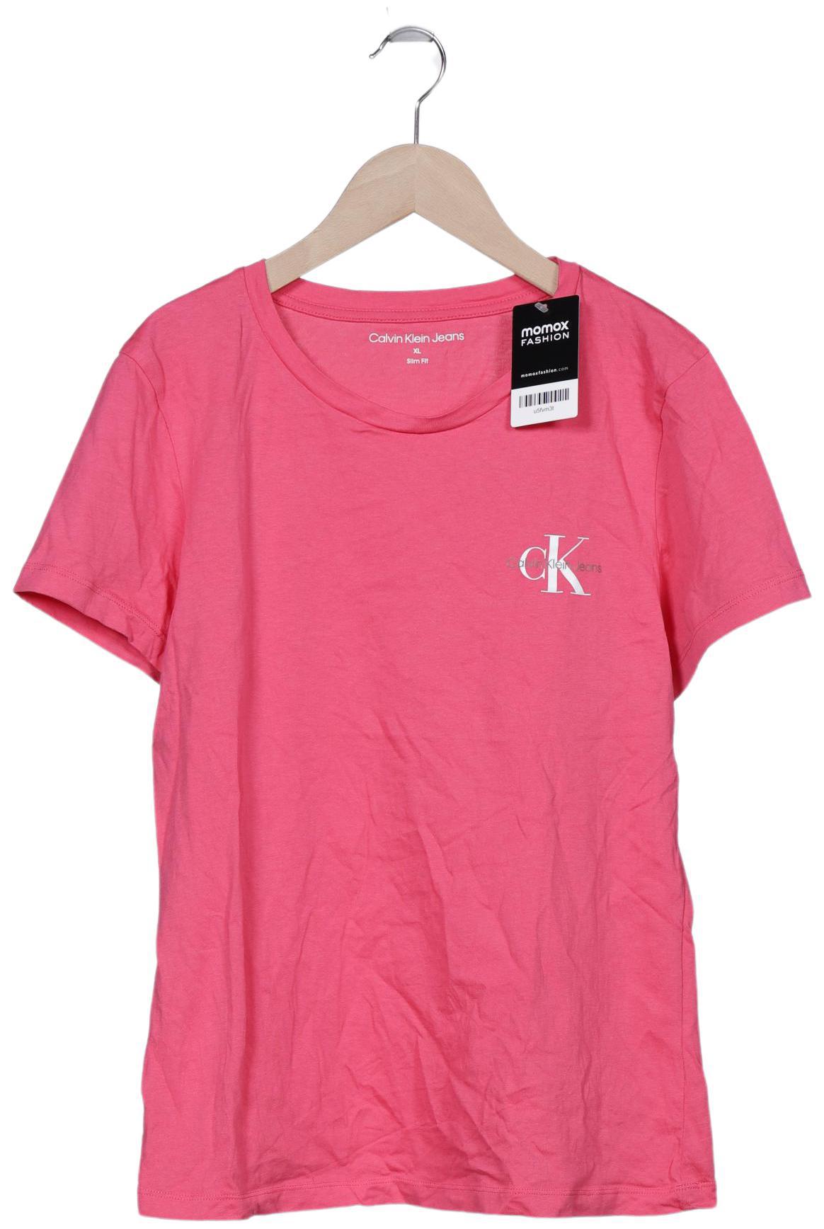 

Calvin Klein Jeans Damen T-Shirt, pink, Gr. 44