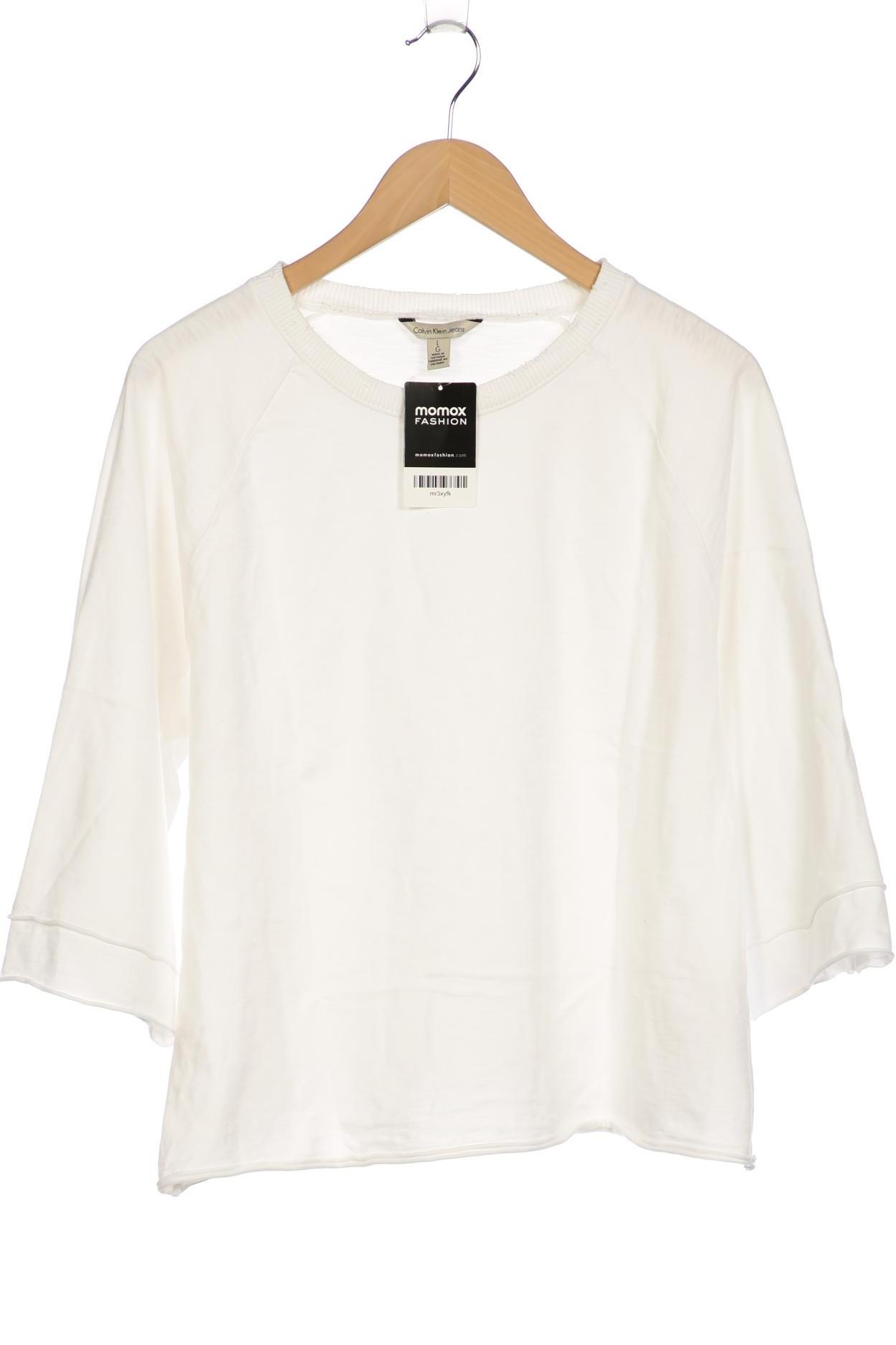 

Calvin Klein Jeans Damen Langarmshirt, weiß, Gr. 42
