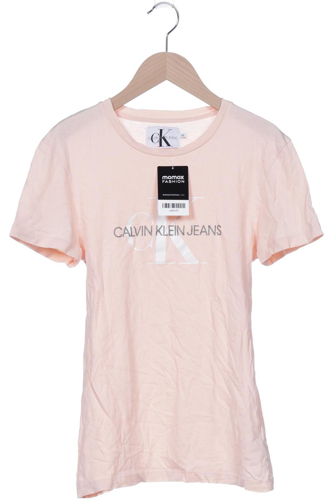 

Calvin Klein Jeans Damen T-Shirt, cremeweiß, Gr. 34