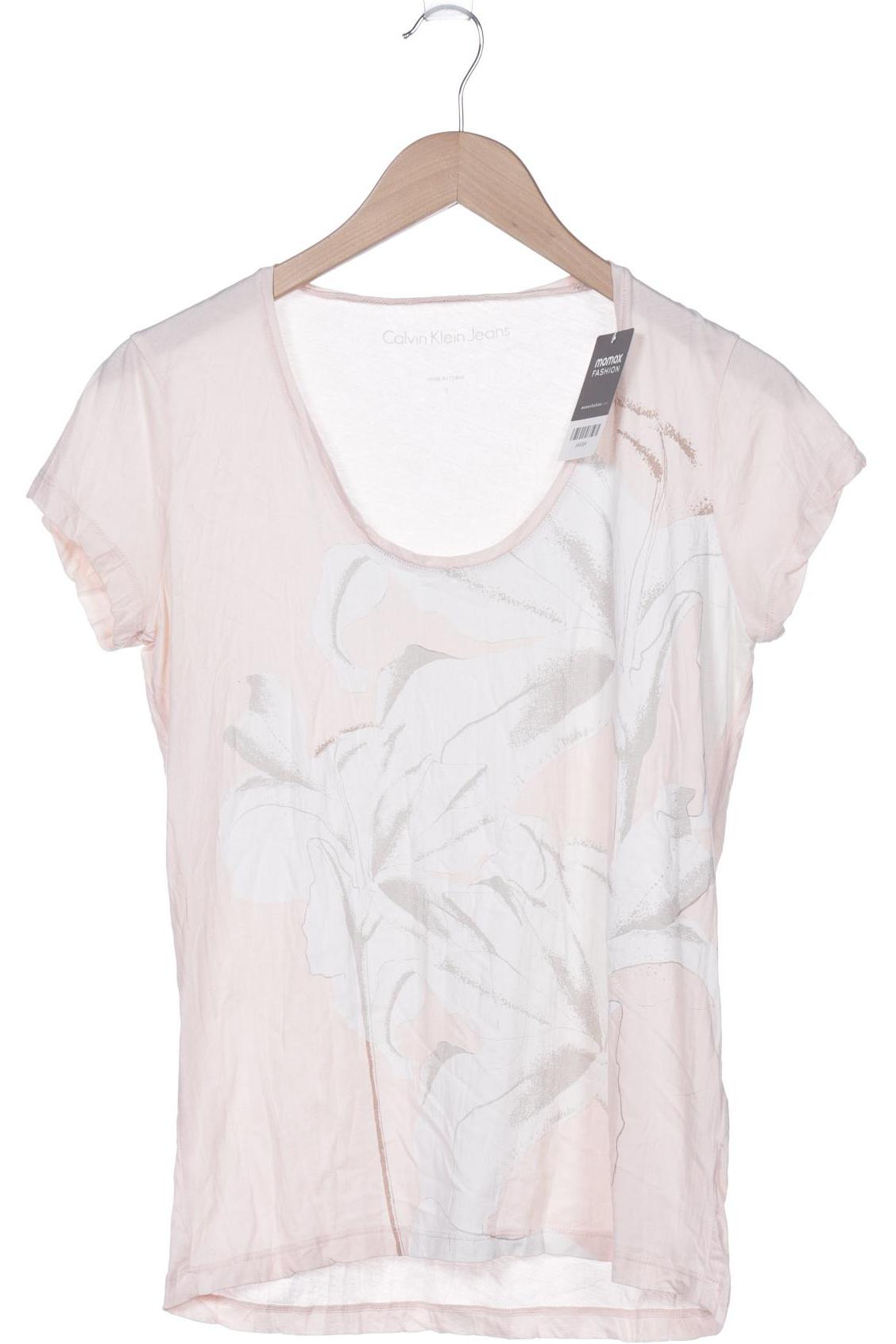 

Calvin Klein Jeans Damen T-Shirt, beige, Gr. 36