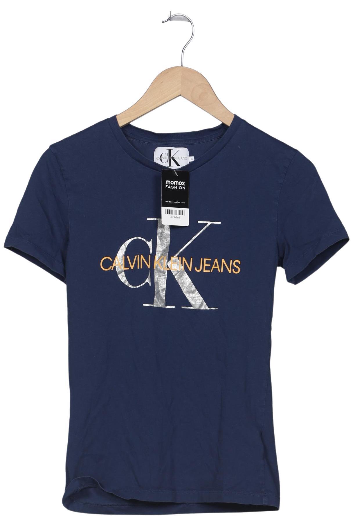 

Calvin Klein Jeans Damen T-Shirt, marineblau, Gr. 36