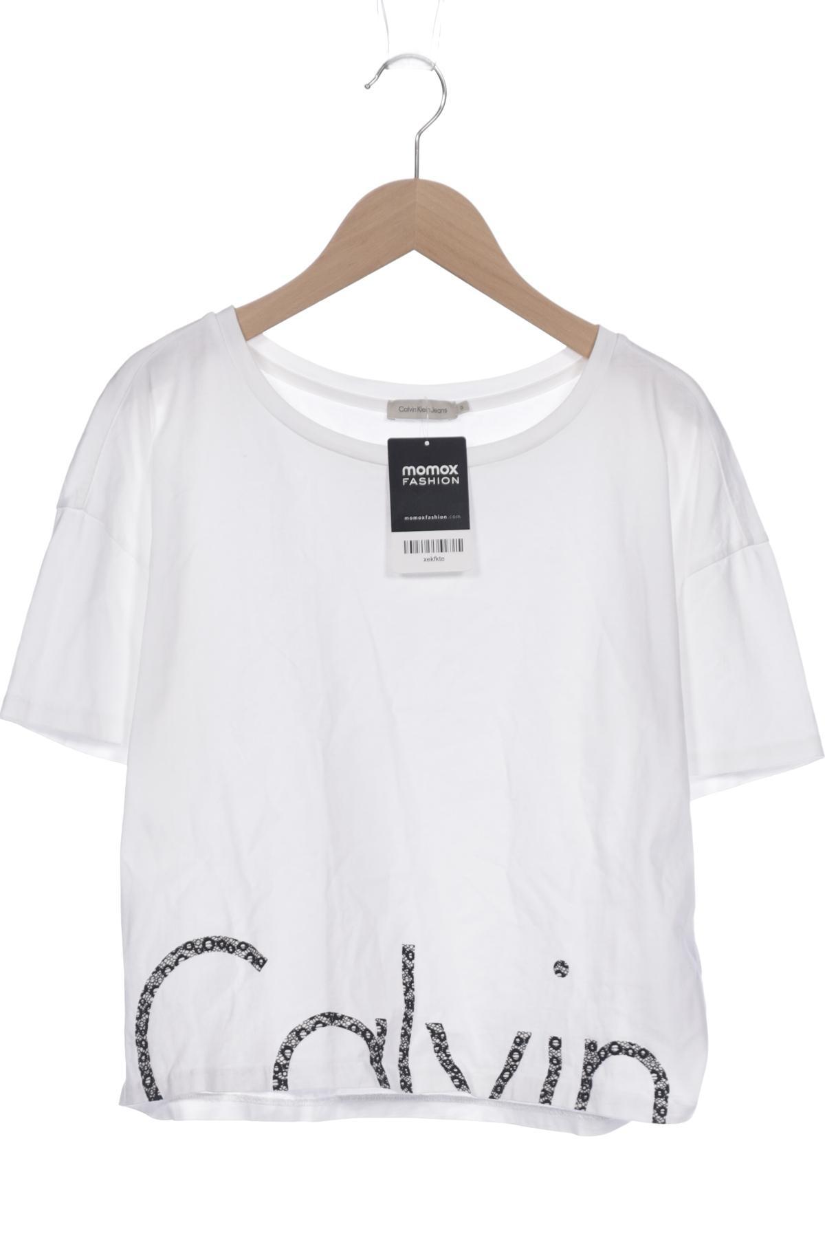 

Calvin Klein Jeans Damen T-Shirt, weiß, Gr. 36