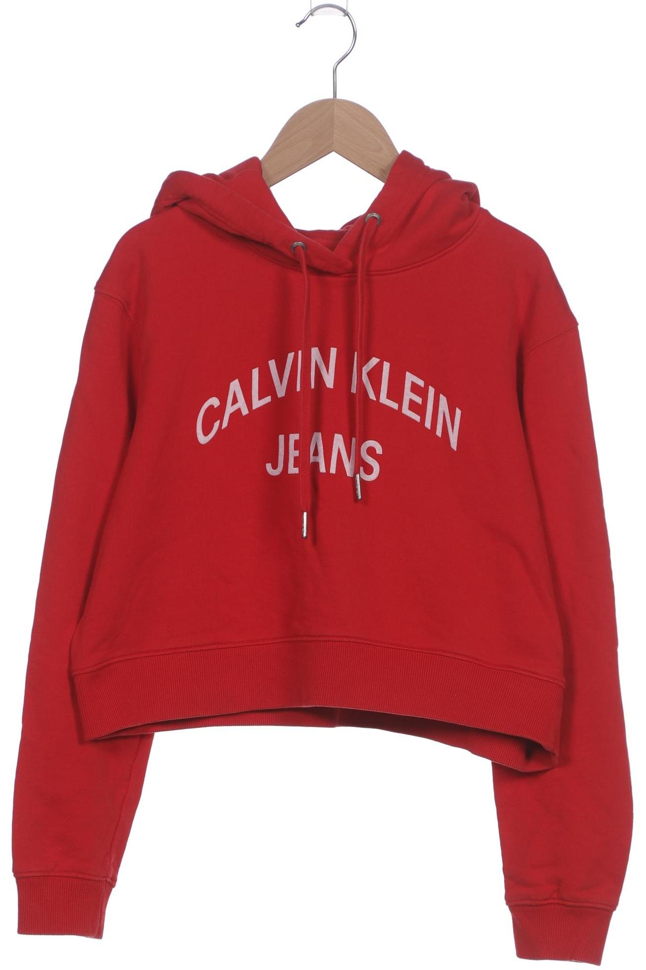 

Calvin Klein Jeans Damen Kapuzenpullover, rot, Gr. 38