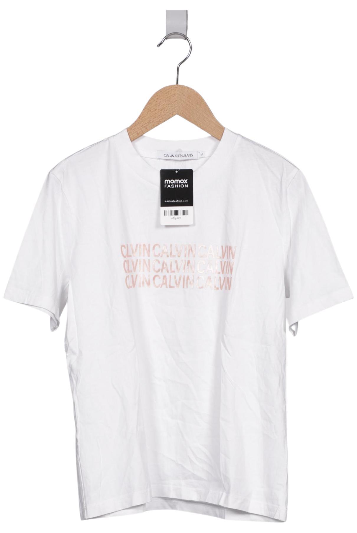 

Calvin Klein Jeans Damen T-Shirt, weiß, Gr. 38