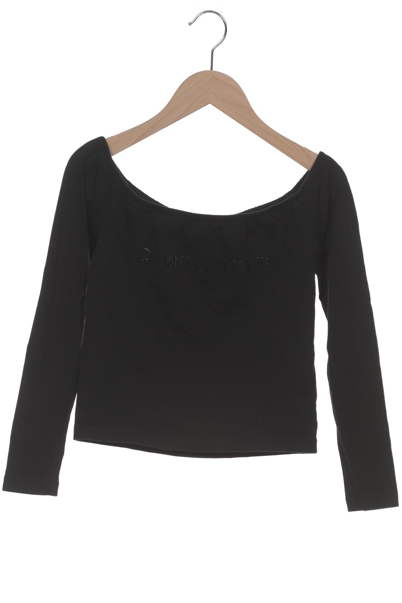 

Calvin Klein Jeans Damen Langarmshirt, schwarz, Gr. 36