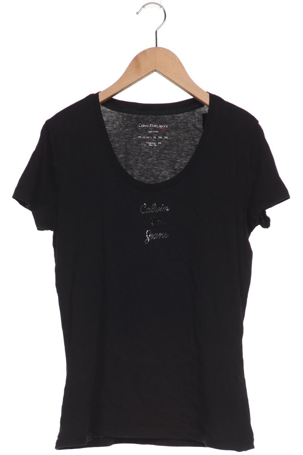 

Calvin Klein Jeans Damen T-Shirt, schwarz, Gr. 42