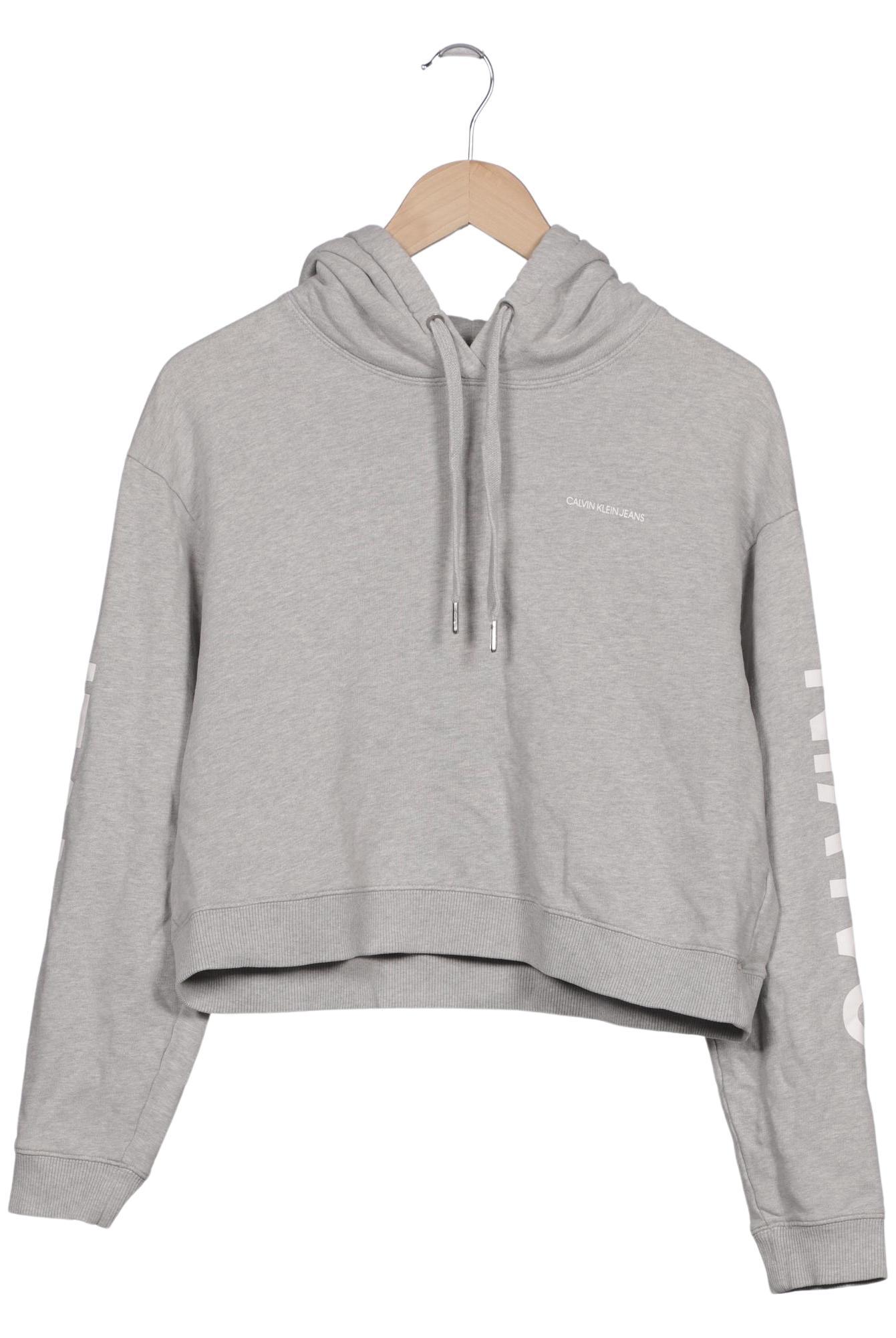 

Calvin Klein Jeans Damen Kapuzenpullover, grau, Gr. 38