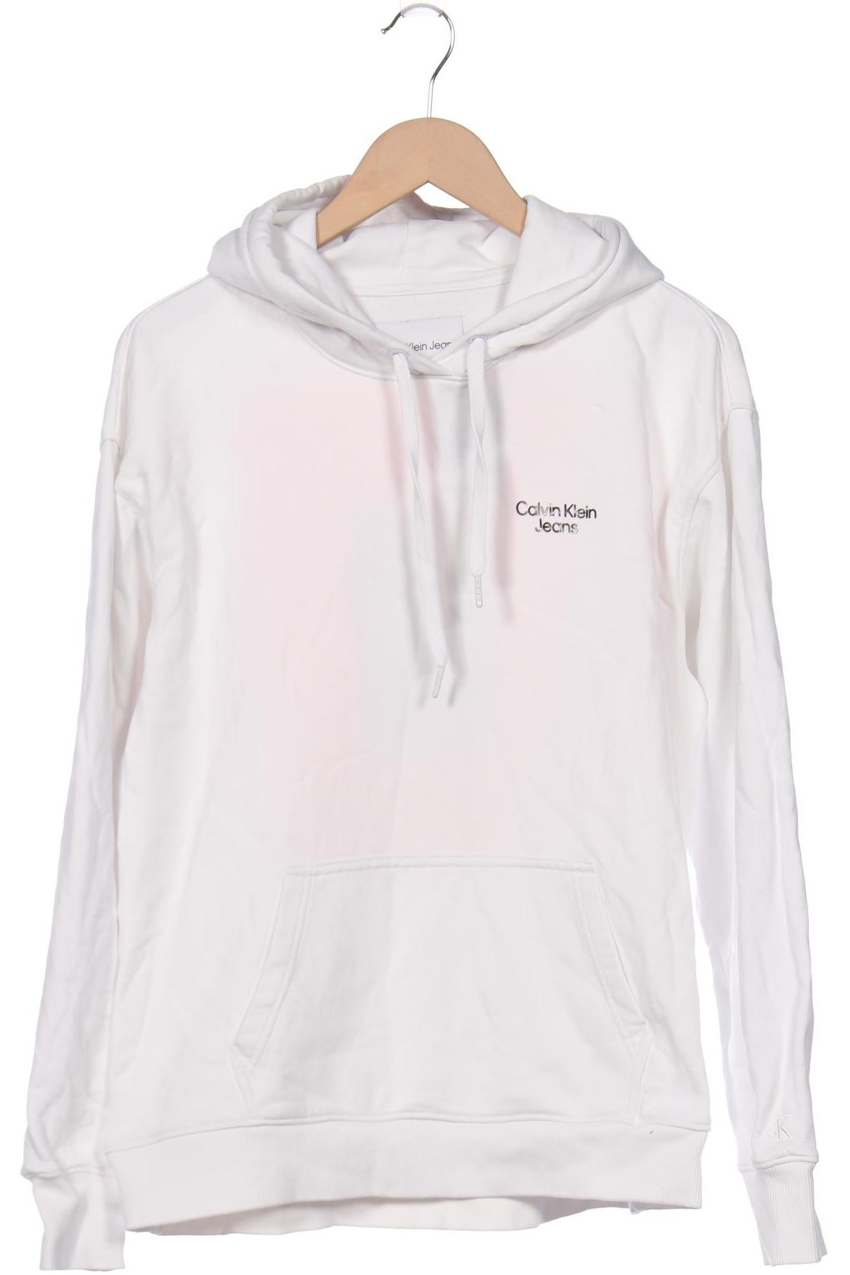 

Calvin Klein Jeans Damen Kapuzenpullover, weiß, Gr. 36