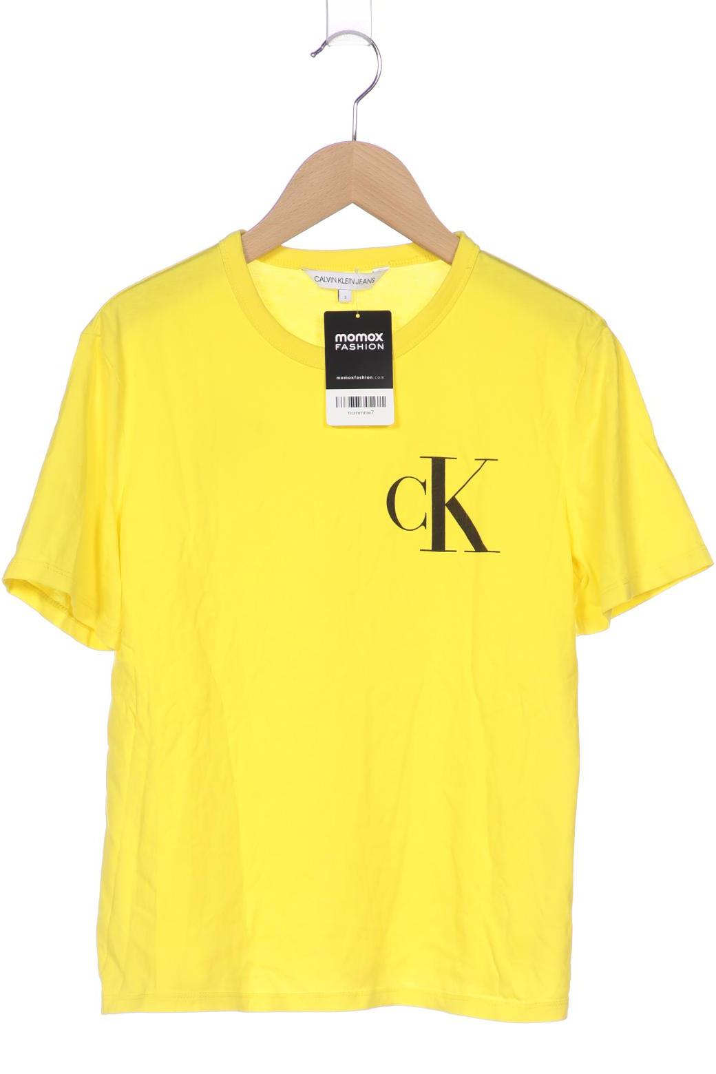 

Calvin Klein Jeans Damen T-Shirt, gelb, Gr. 36