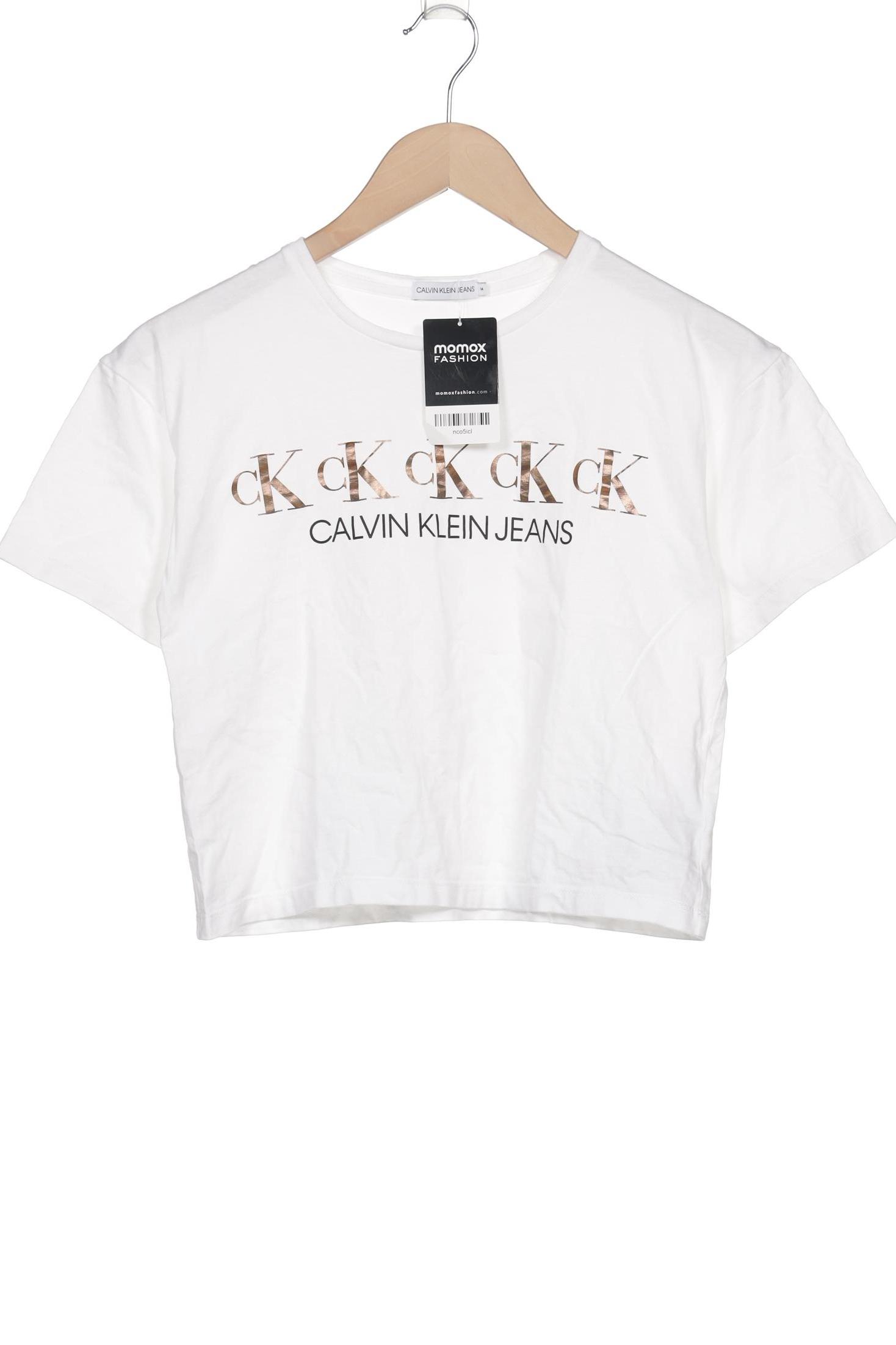 

Calvin Klein Jeans Damen T-Shirt, weiß, Gr. 164