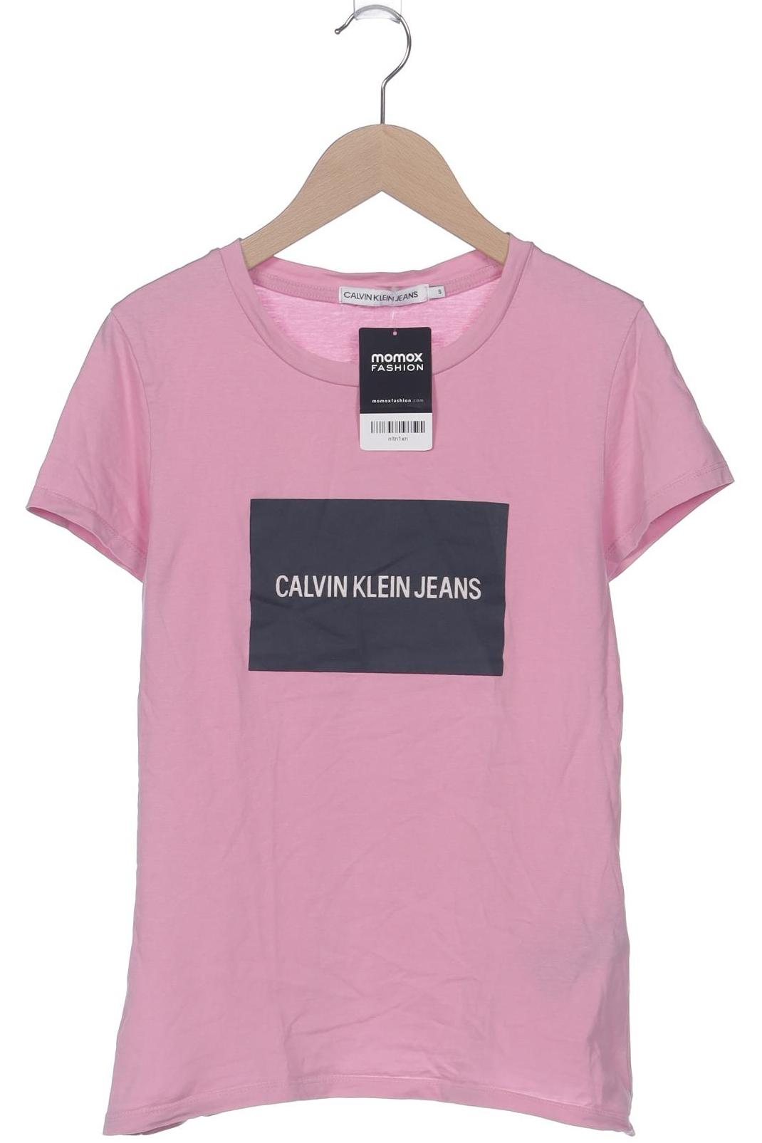 

Calvin Klein Jeans Damen T-Shirt, pink, Gr. 36