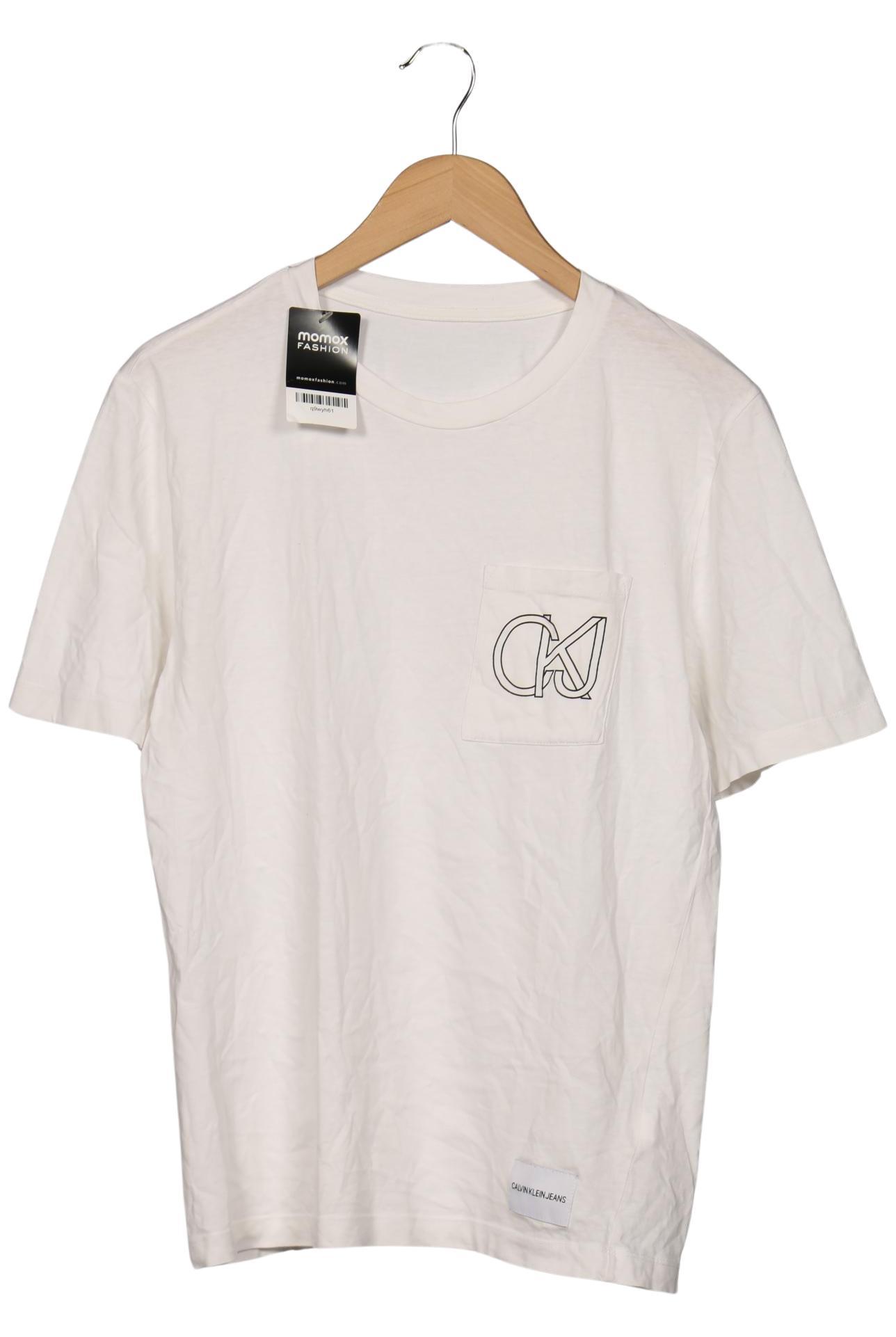 

Calvin Klein Jeans Damen T-Shirt, weiß, Gr. 38