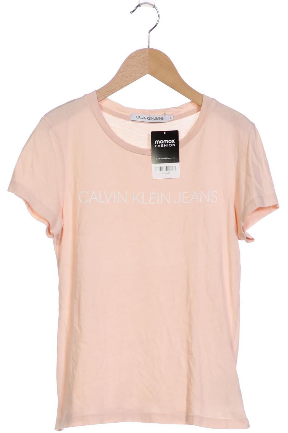 

Calvin Klein Jeans Damen T-Shirt, beige, Gr. 36