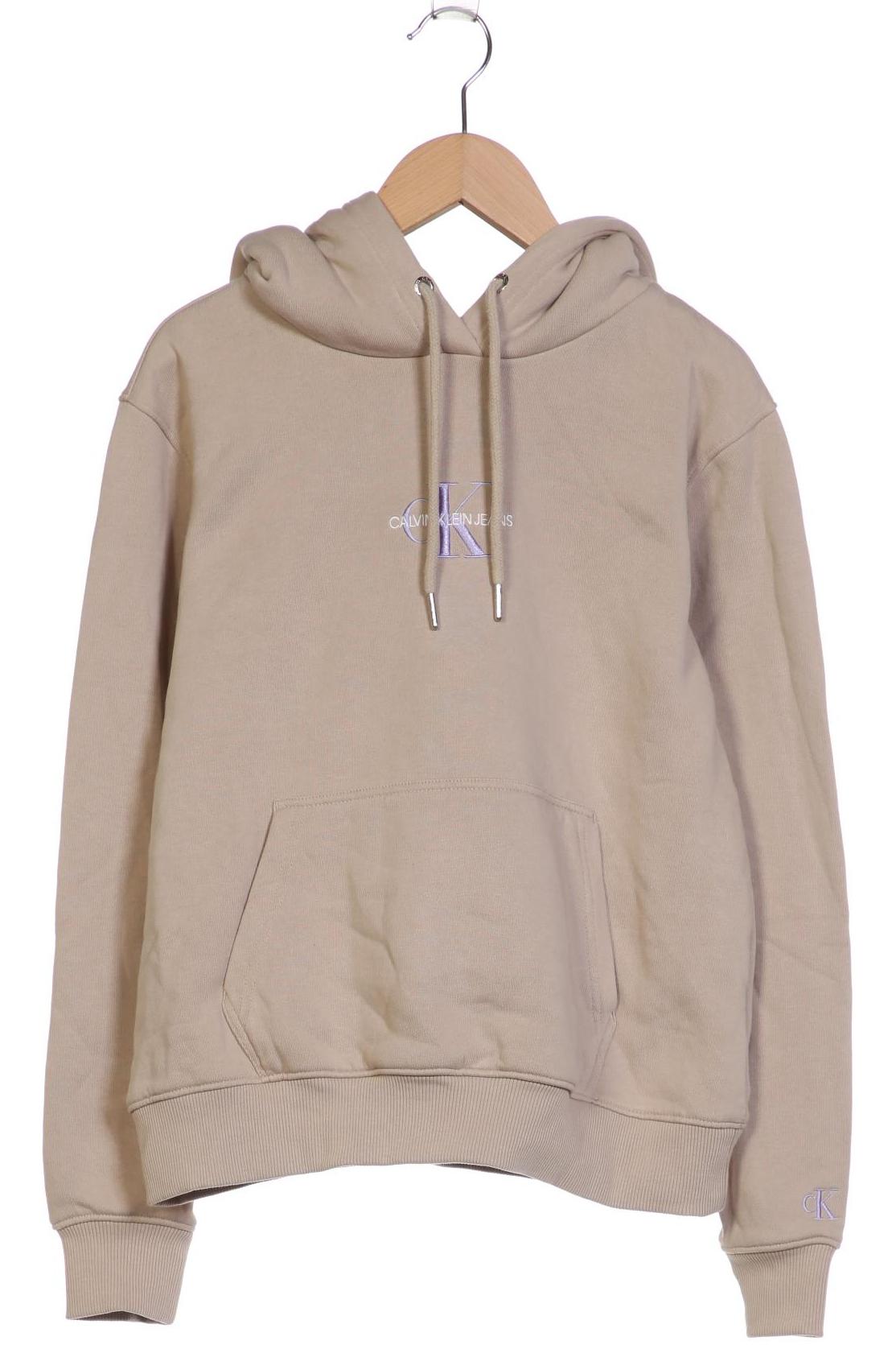 

Calvin Klein Jeans Damen Kapuzenpullover, beige, Gr. 34