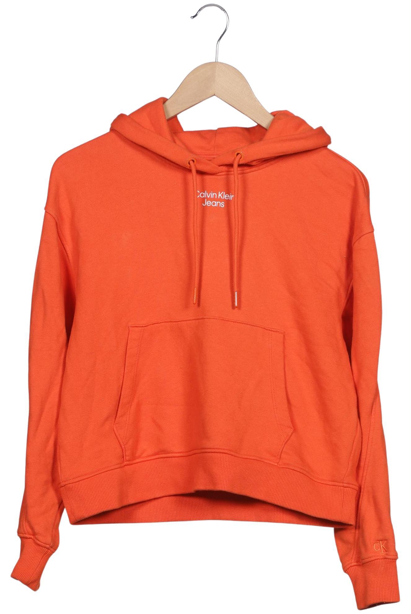 

Calvin Klein Jeans Damen Kapuzenpullover, orange, Gr. 36