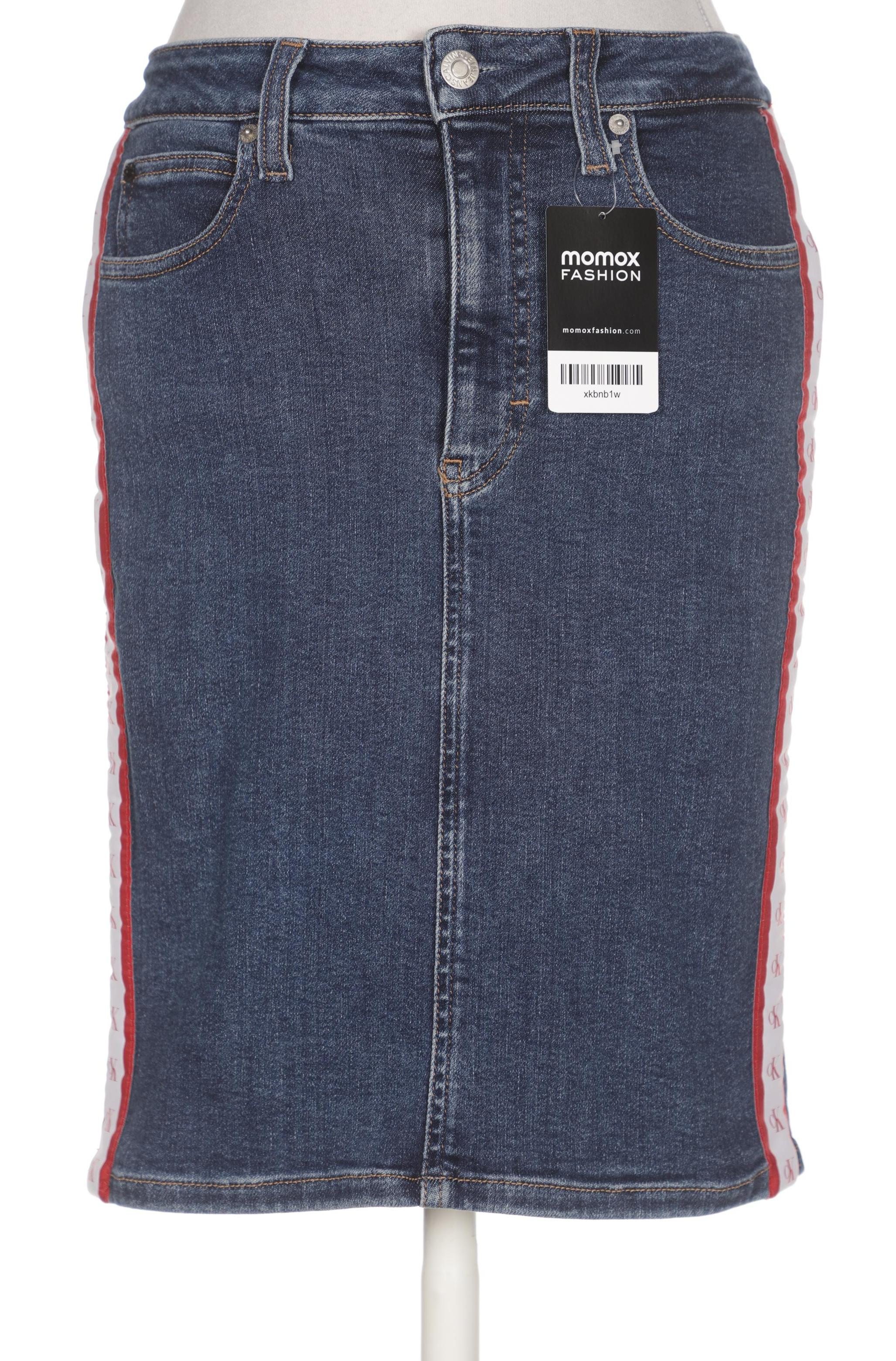 

Calvin Klein Jeans Damen Rock, blau, Gr. 26