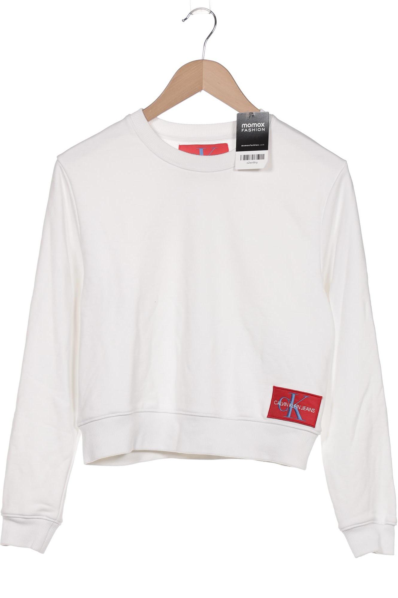 

Calvin Klein Jeans Damen Sweatshirt, weiß, Gr. 34
