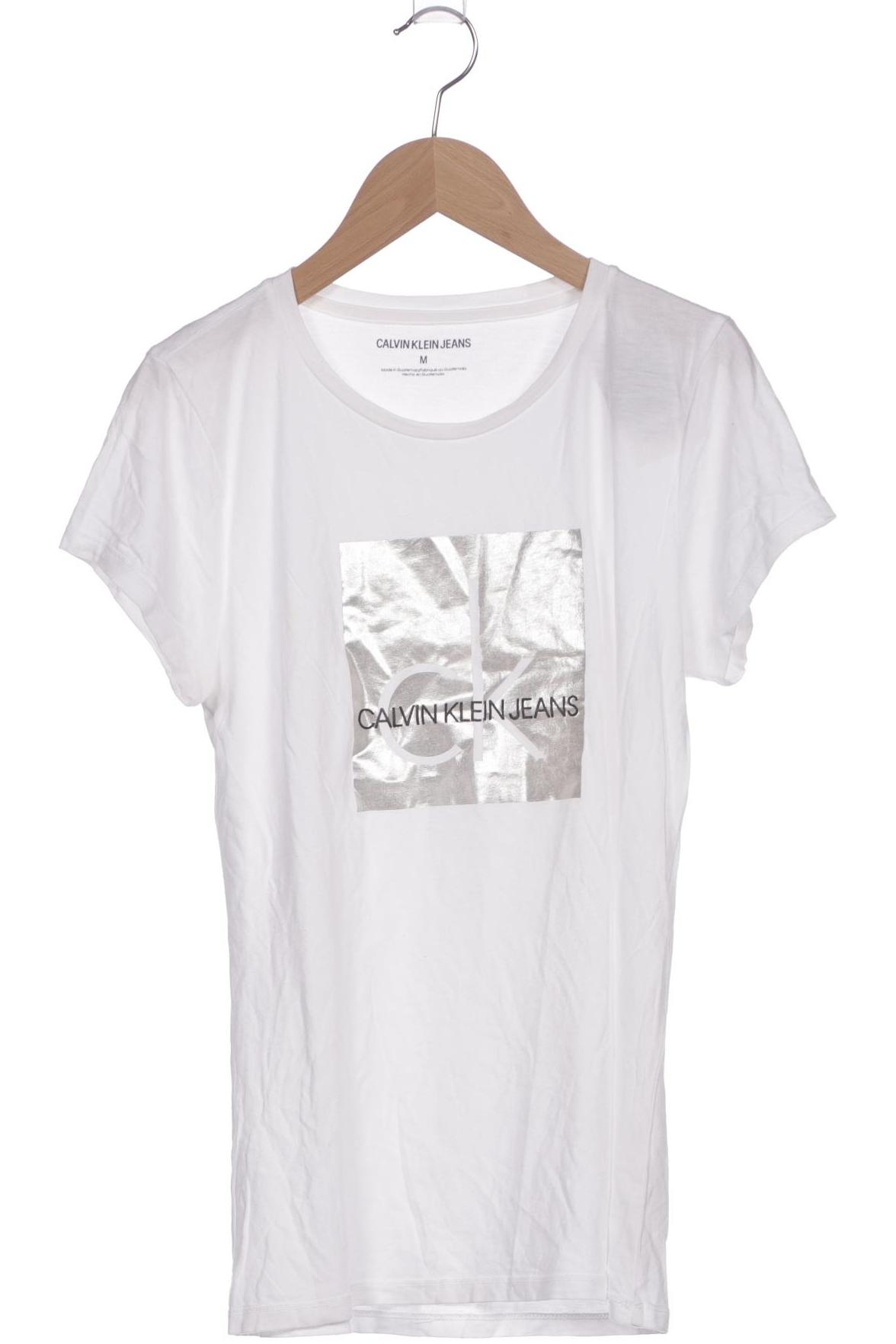 

Calvin Klein Jeans Damen T-Shirt, weiß, Gr. 38