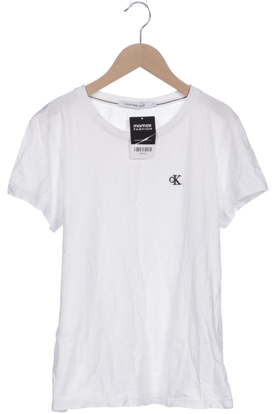 

Calvin Klein Jeans Damen T-Shirt, weiß, Gr. 44