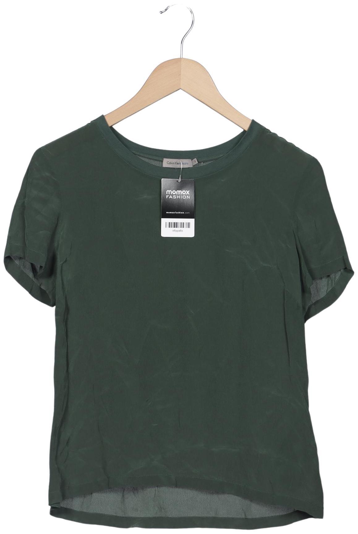 

Calvin Klein Jeans Damen T-Shirt, grün, Gr. 36