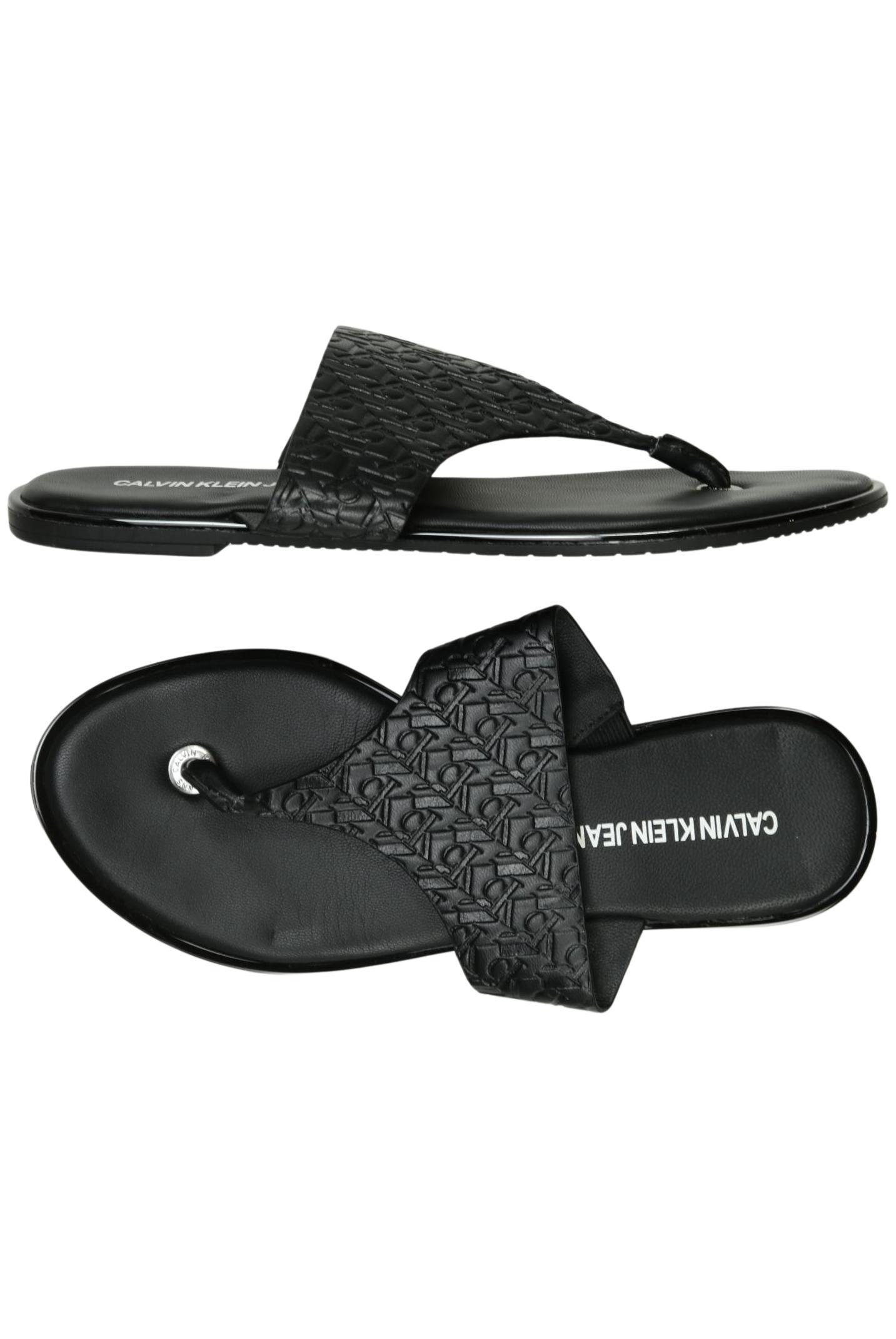 

Calvin Klein Jeans Damen Sandale, schwarz, Gr. 38