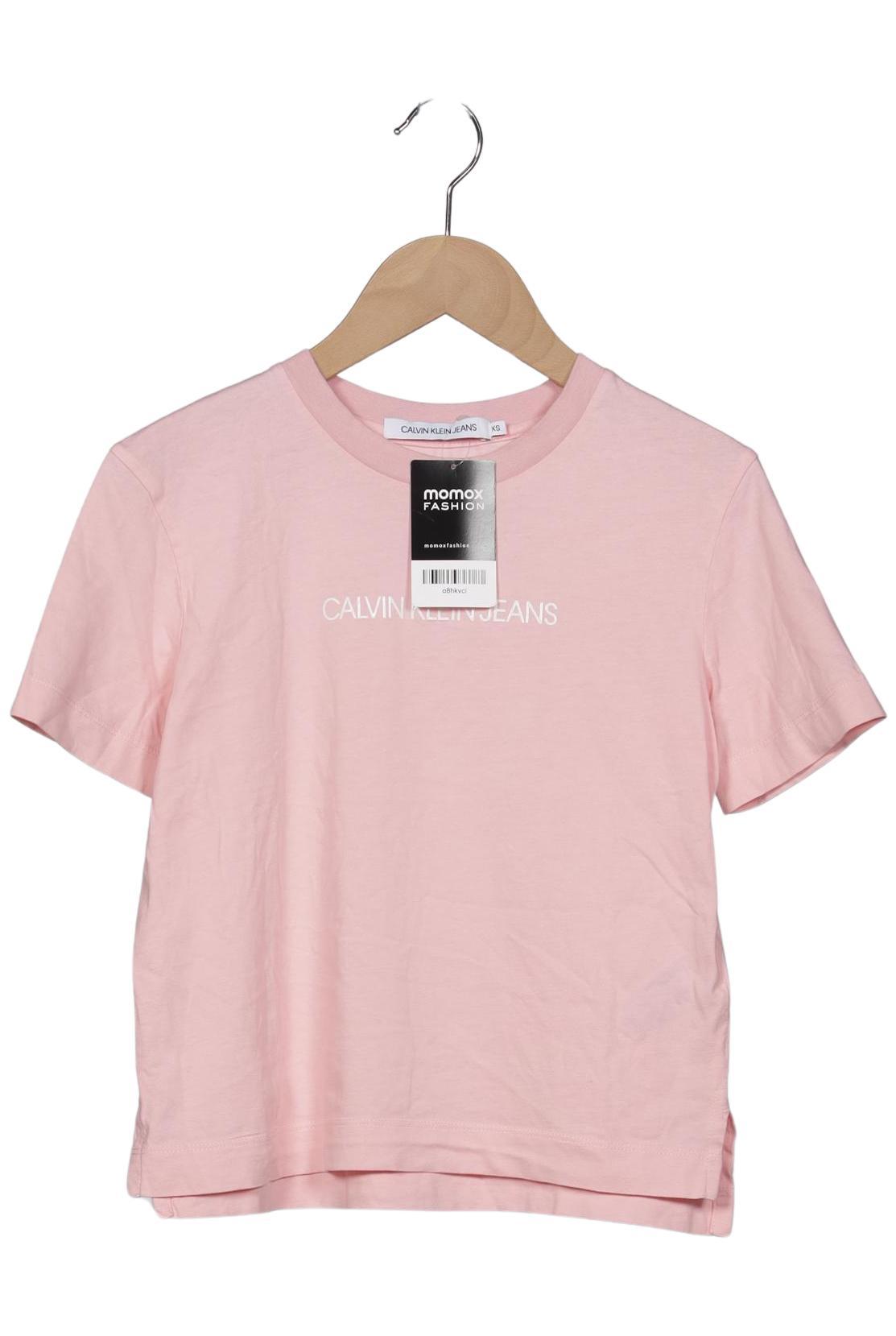 

Calvin Klein Jeans Damen T-Shirt, pink, Gr. 34
