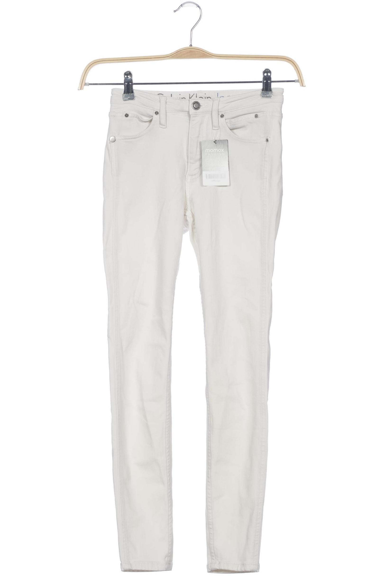 

Calvin Klein Jeans Damen Jeans, weiß, Gr. 25