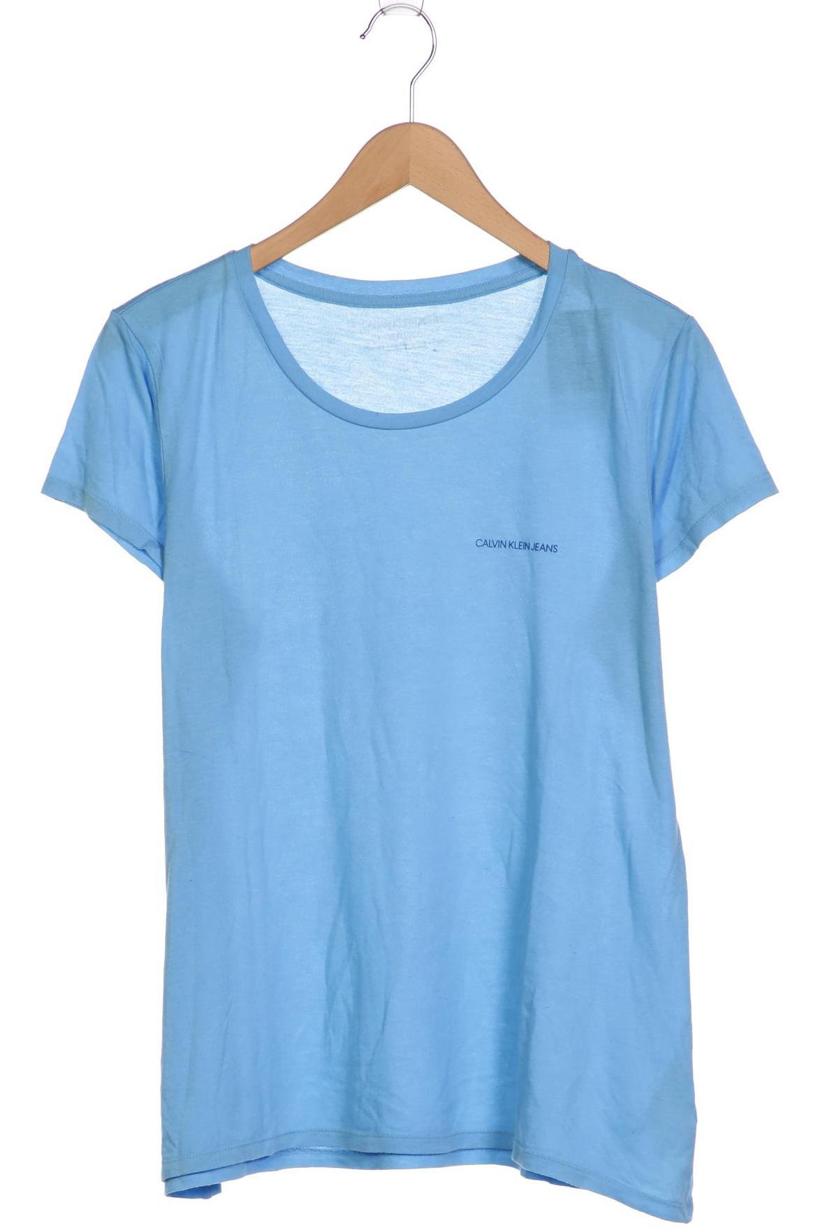 

Calvin Klein Jeans Damen T-Shirt, hellblau, Gr. 44