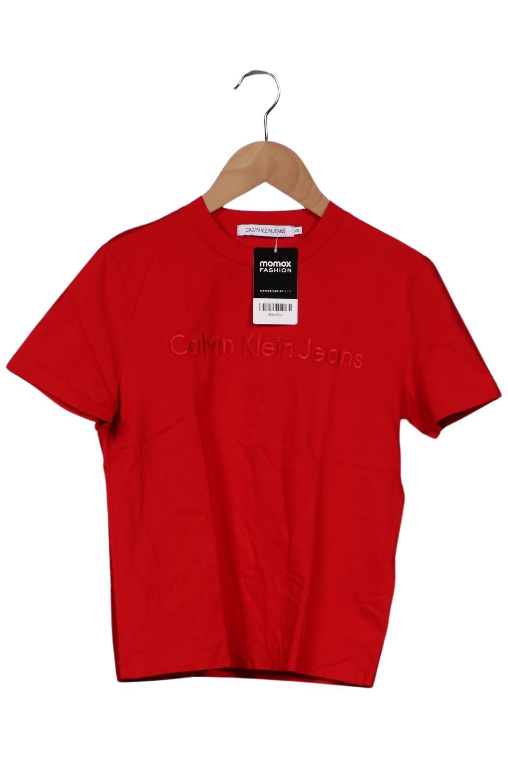 

Calvin Klein Jeans Damen T-Shirt, rot, Gr. 34