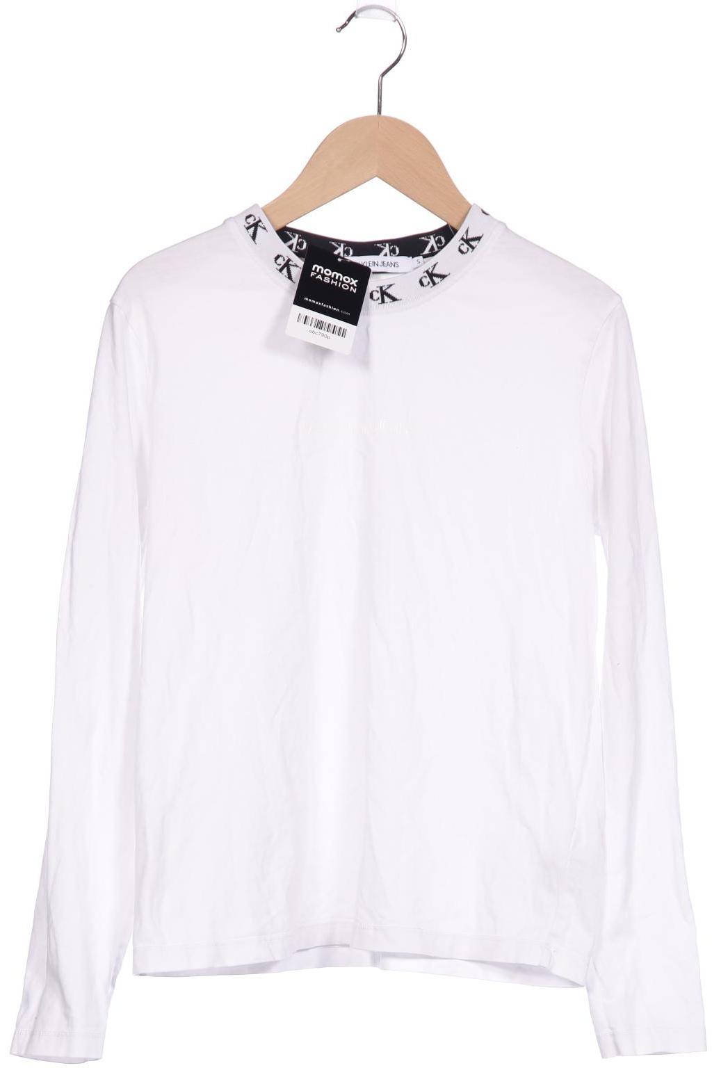 

Calvin Klein Jeans Damen Langarmshirt, weiß