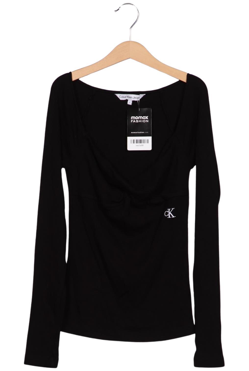 

Calvin Klein Jeans Damen Langarmshirt, schwarz, Gr. 34