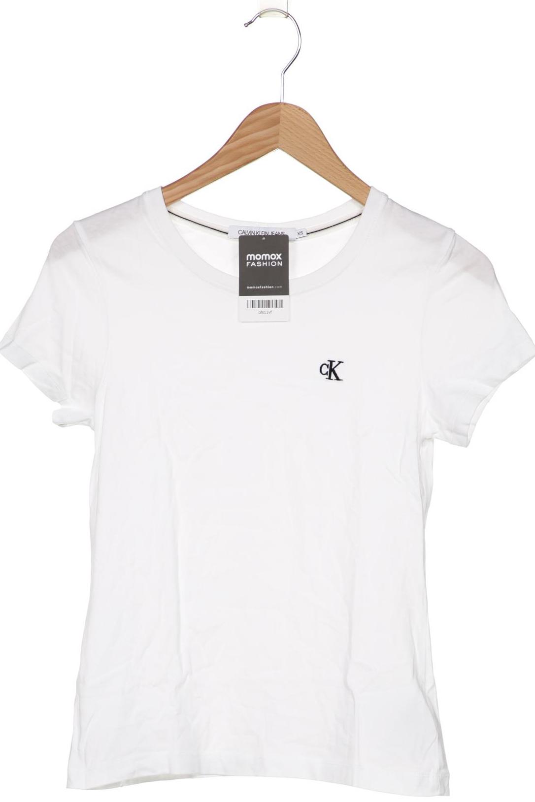 

Calvin Klein Jeans Damen T-Shirt, weiß, Gr. 34