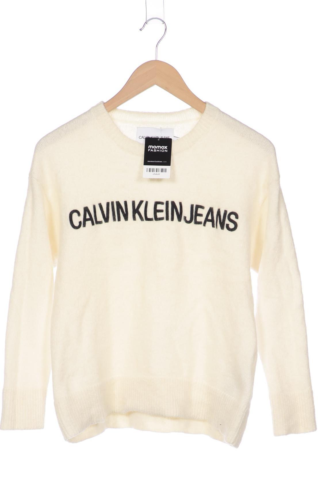 

Calvin Klein Jeans Damen Pullover, cremeweiß, Gr. 36