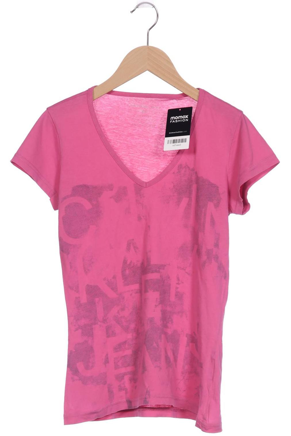 

Calvin Klein Jeans Damen T-Shirt, pink, Gr. 34
