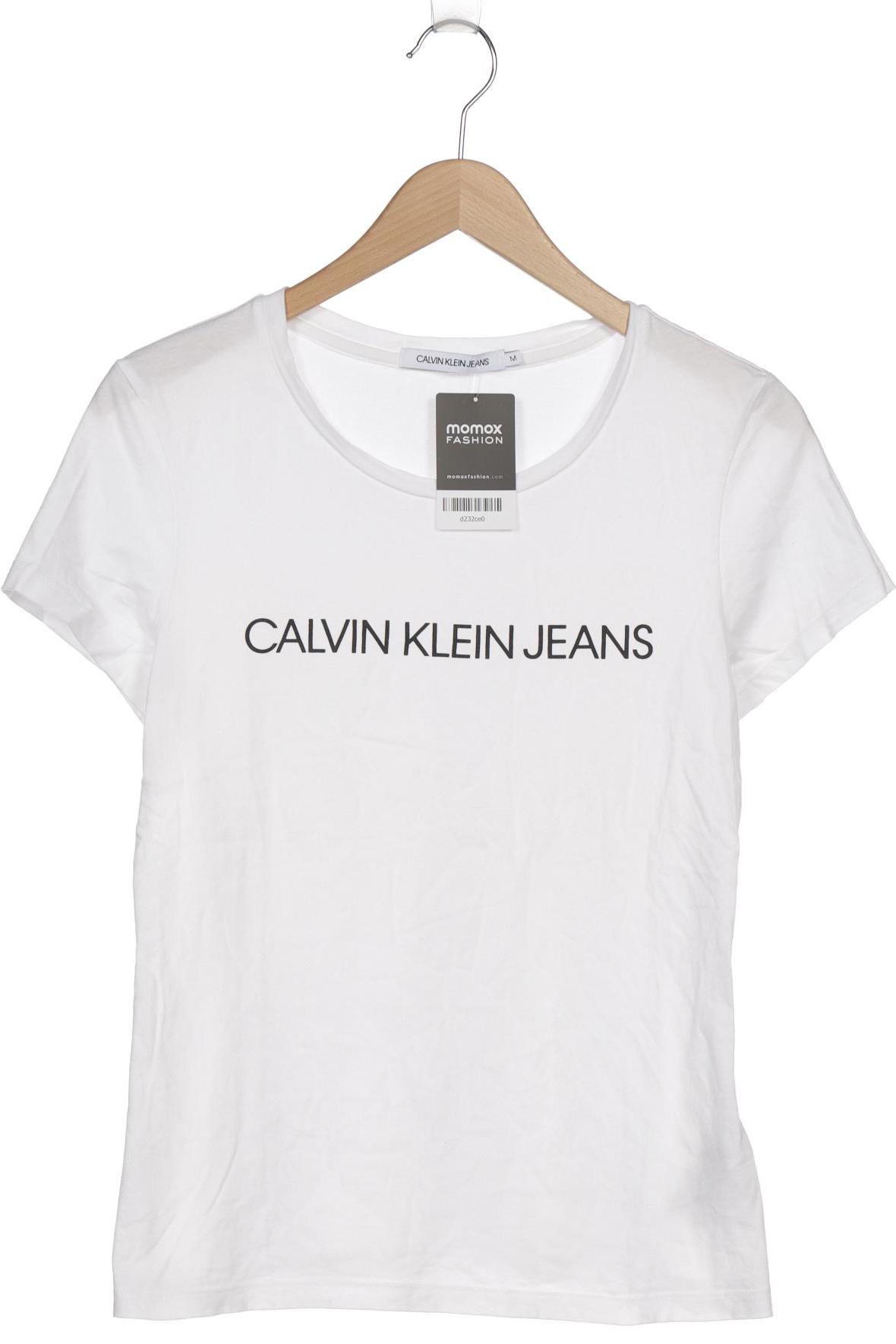 

Calvin Klein Jeans Damen T-Shirt, weiß, Gr. 38