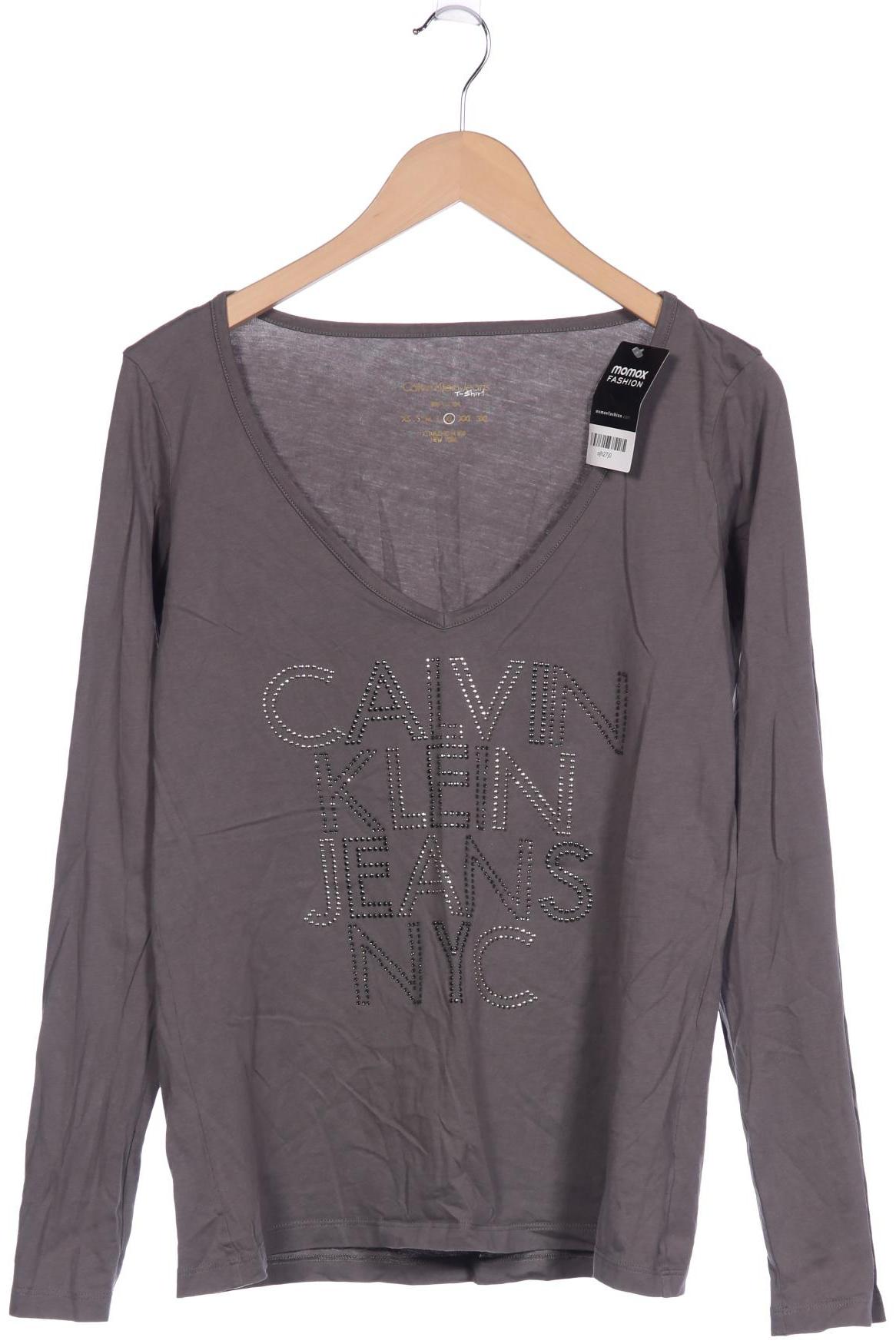 

Calvin Klein Jeans Damen Langarmshirt, grau