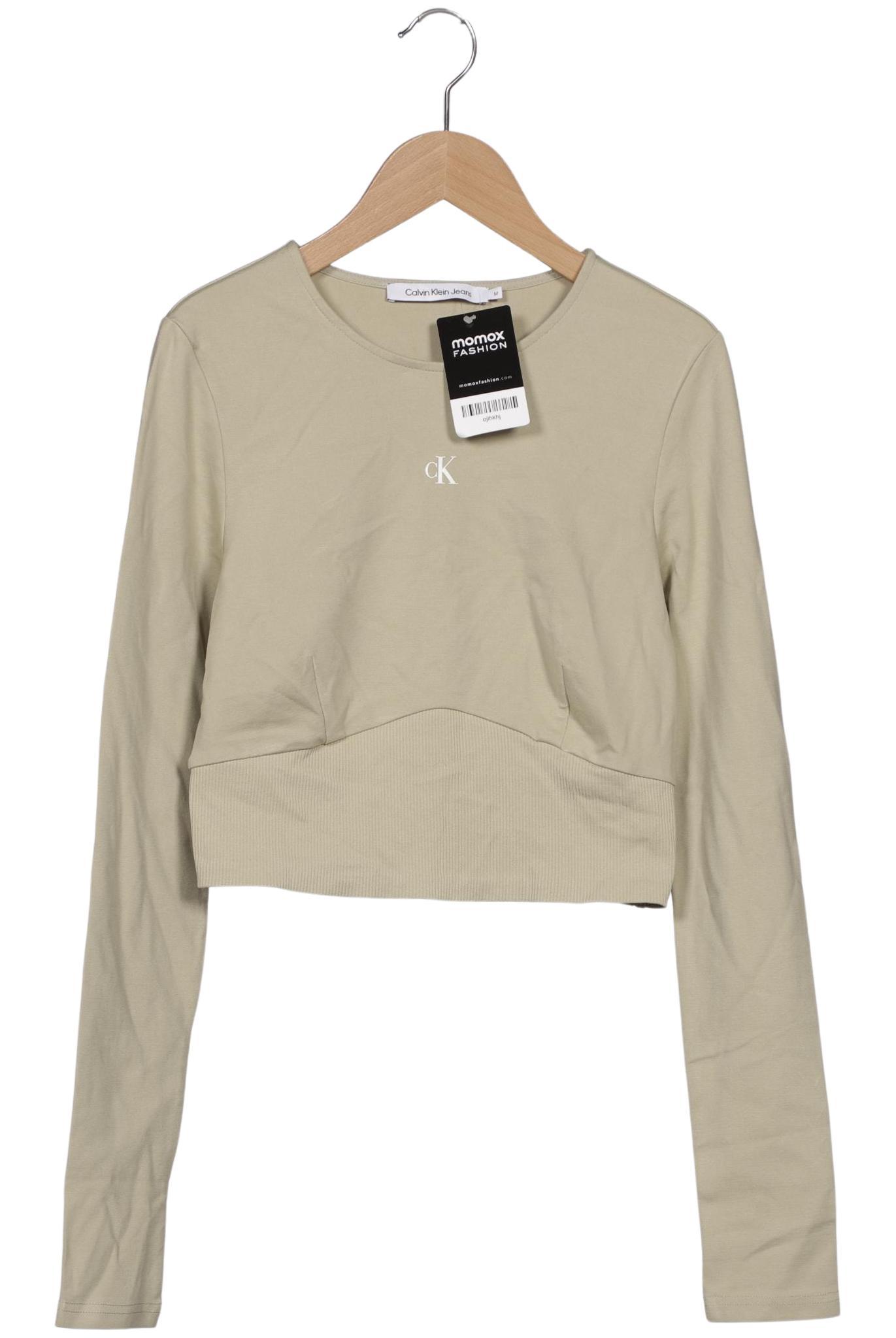 

Calvin Klein Jeans Damen Langarmshirt, beige, Gr. 38