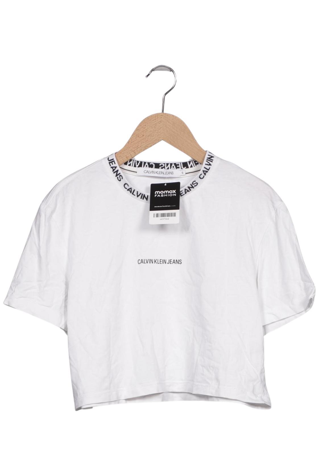 

Calvin Klein Jeans Damen T-Shirt, weiß, Gr. 36