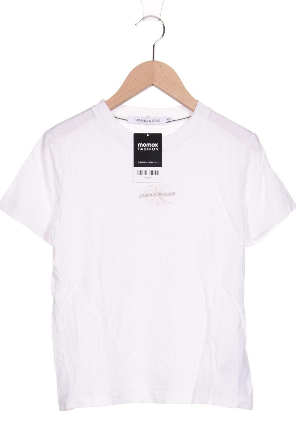 

Calvin Klein Jeans Damen T-Shirt, weiß, Gr. 34