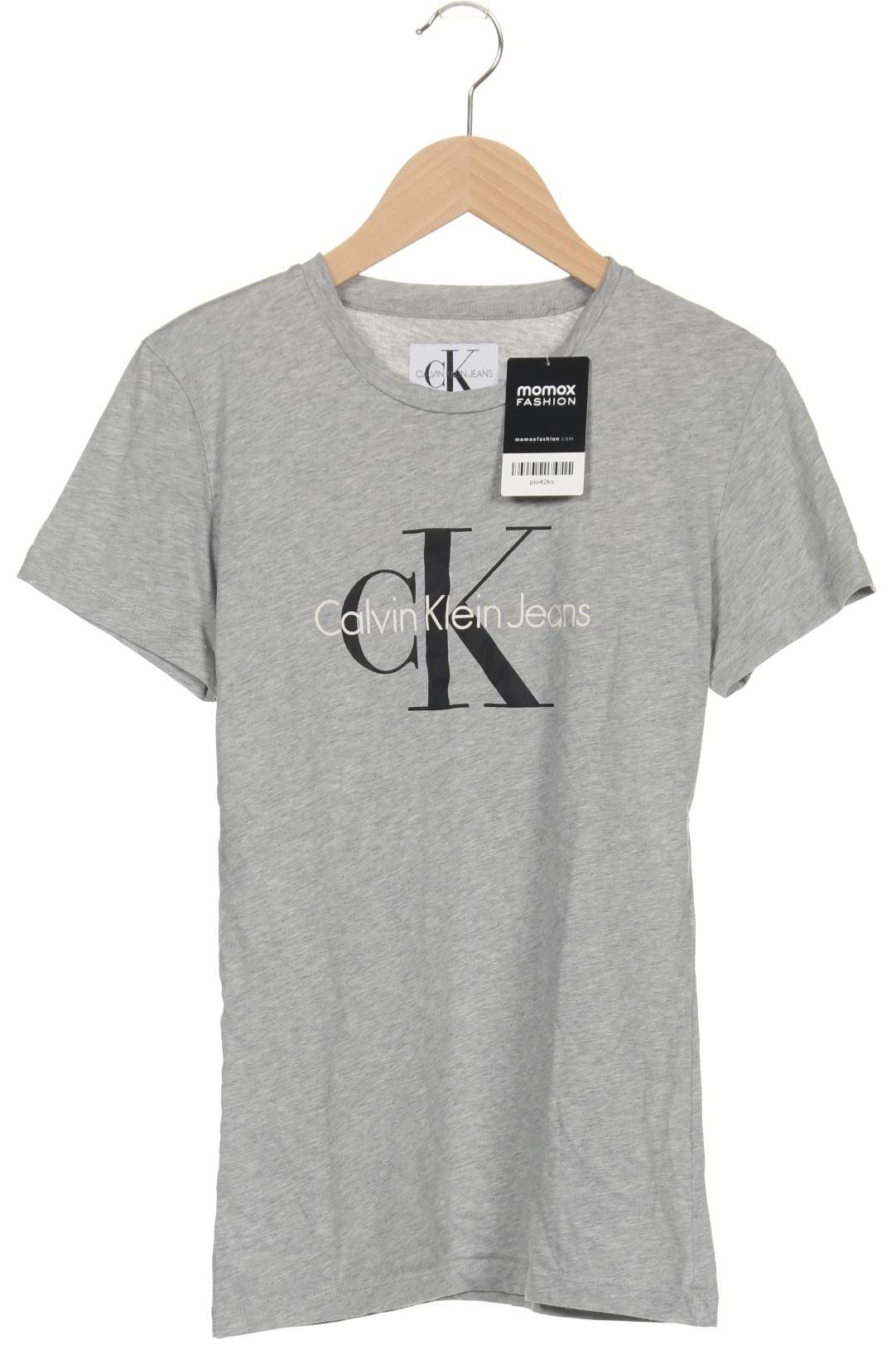 

Calvin Klein Jeans Damen T-Shirt, grau, Gr. 36