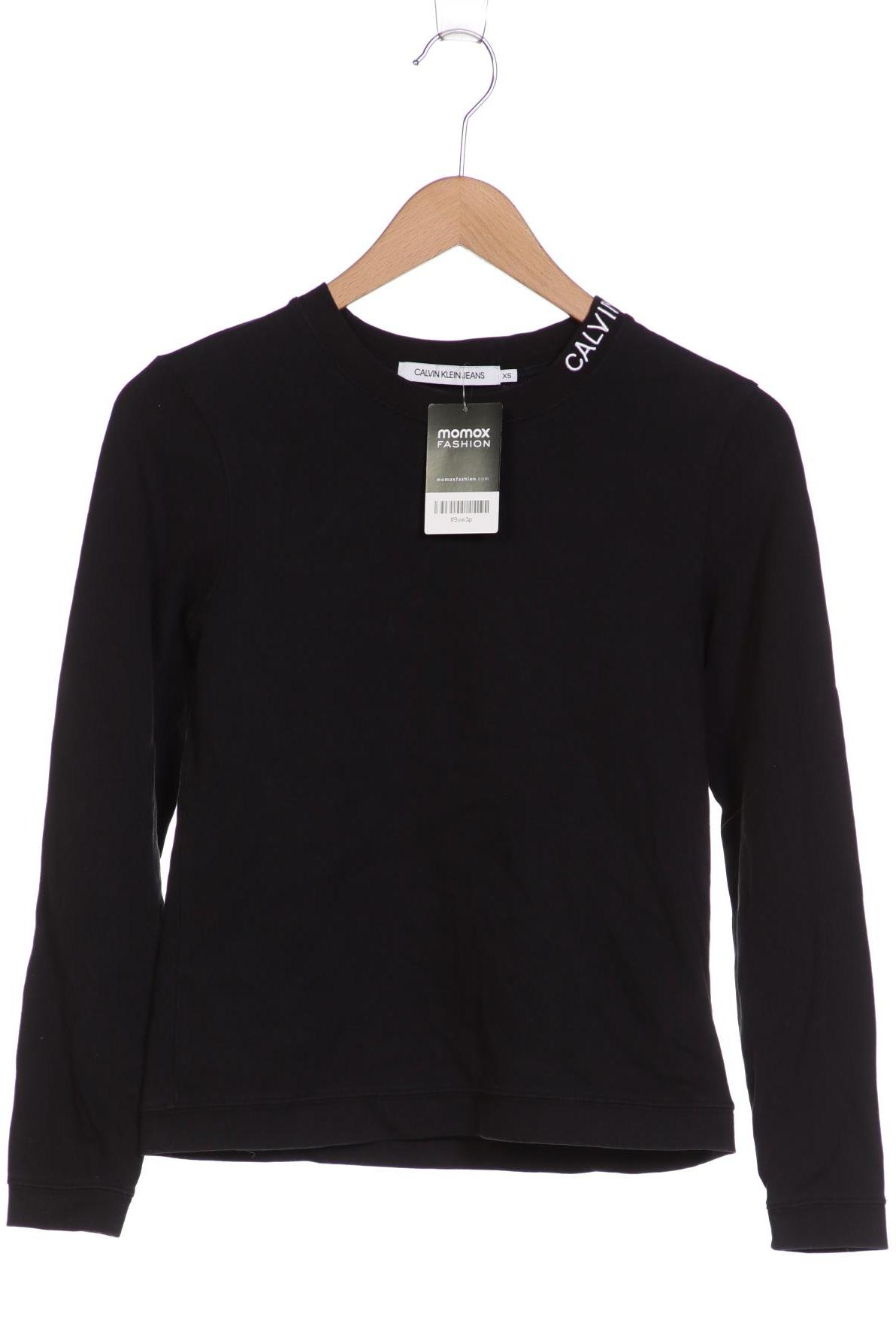

Calvin Klein Jeans Damen Langarmshirt, schwarz, Gr. 34