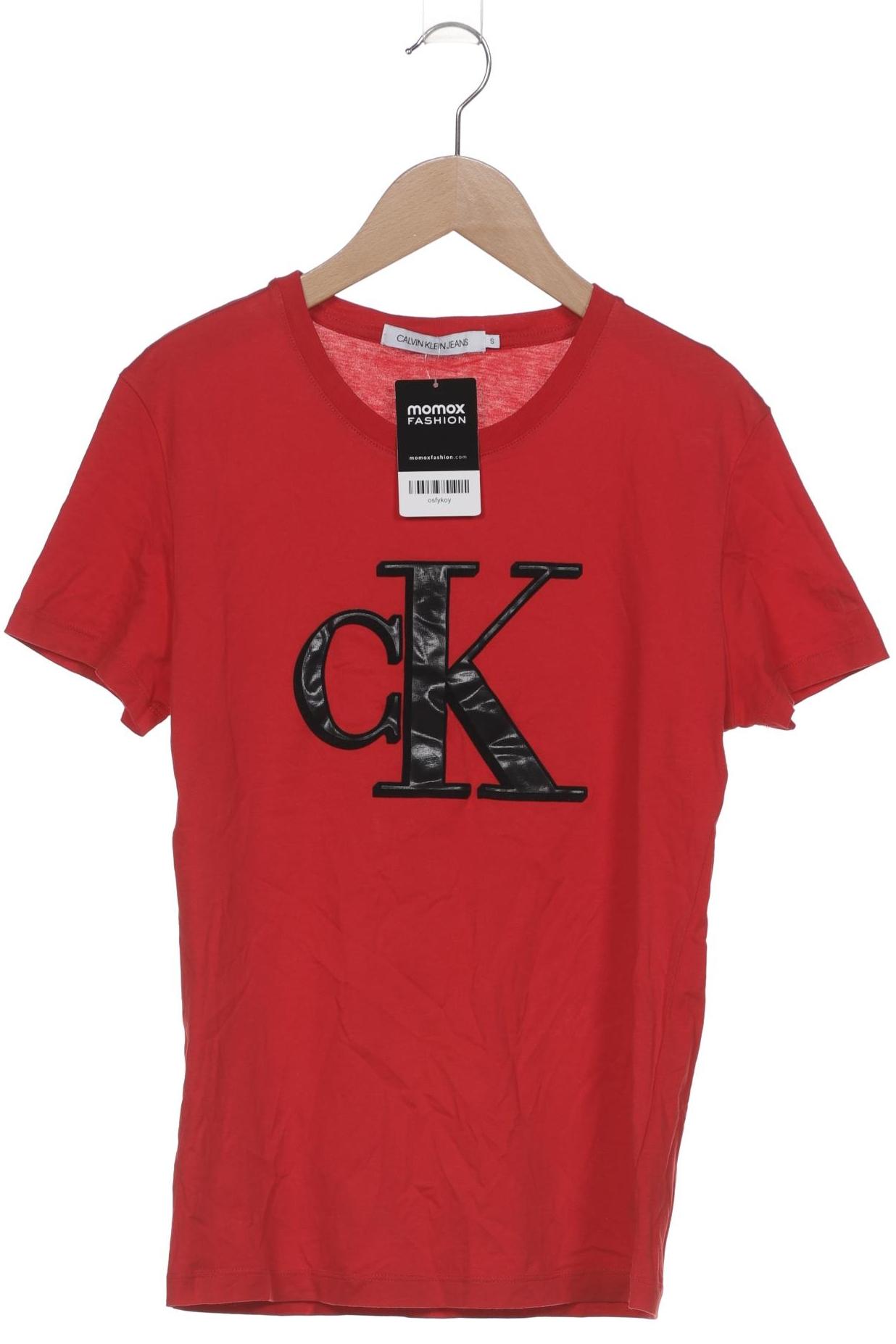 

Calvin Klein Jeans Damen T-Shirt, rot, Gr. 36