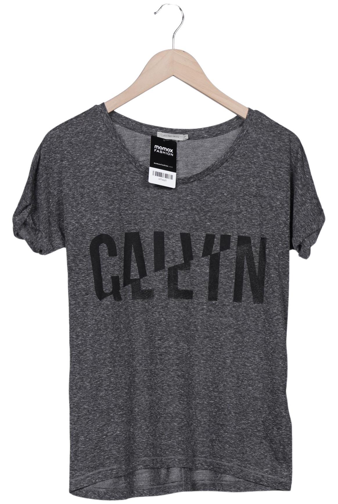 

Calvin Klein Jeans Damen T-Shirt, grau, Gr. 38