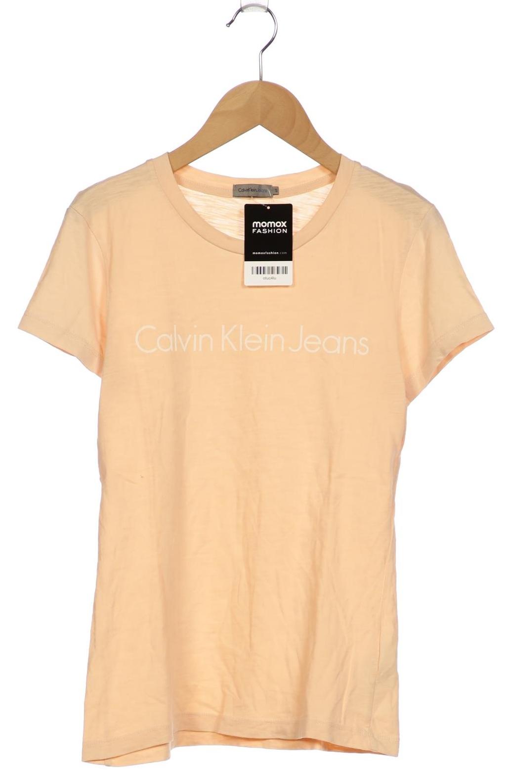 

Calvin Klein Jeans Damen T-Shirt, beige, Gr. 36