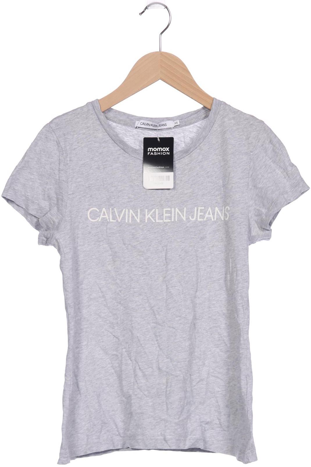 

Calvin Klein Jeans Damen T-Shirt, grau, Gr. 34