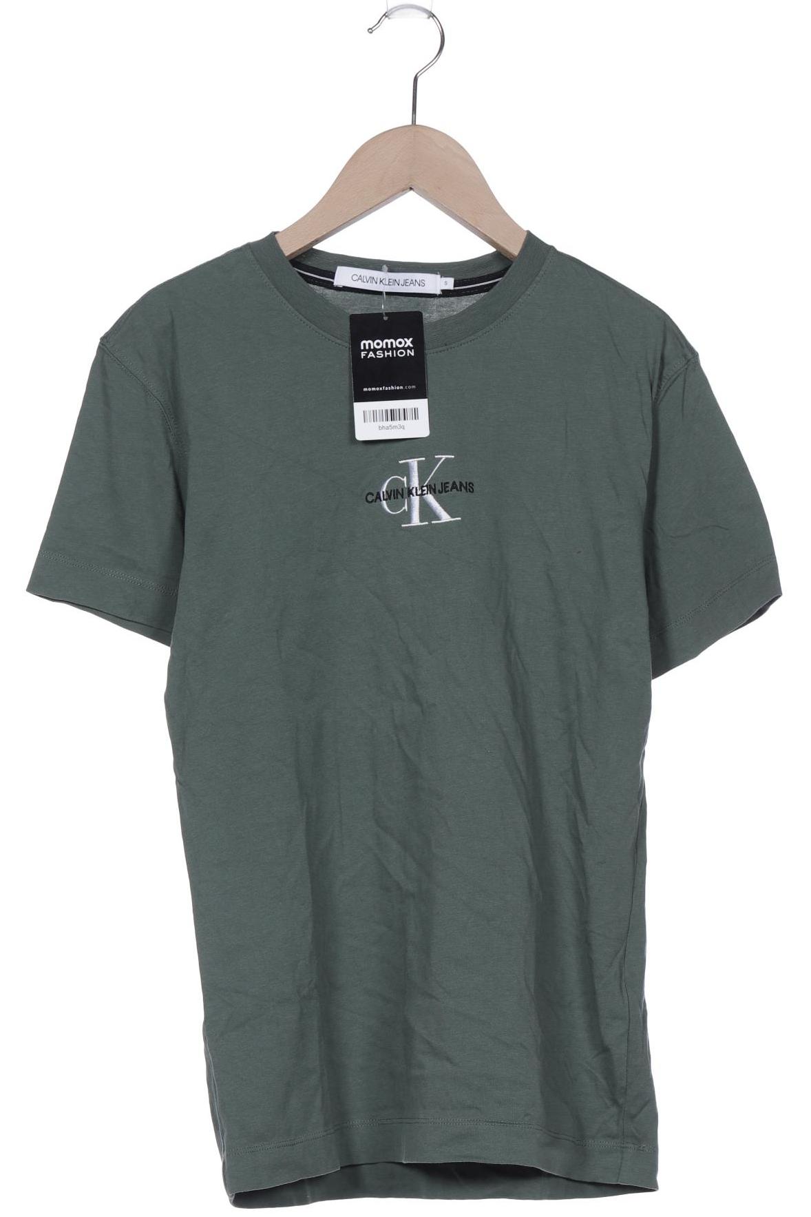 

Calvin Klein Jeans Damen T-Shirt, grün, Gr. 36