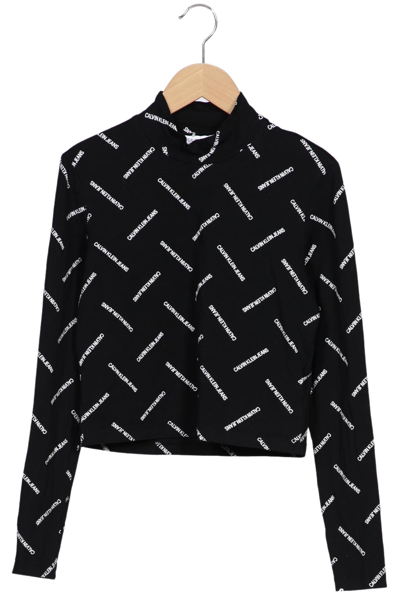 

Calvin Klein Jeans Damen Langarmshirt, schwarz, Gr. 36